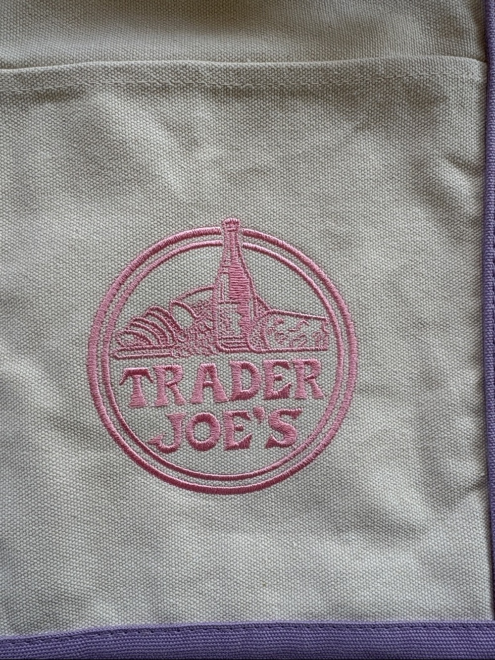 TRADER JOE’S Lavender Tote Bag. Full Size. Brand New - Picture 7 of 7